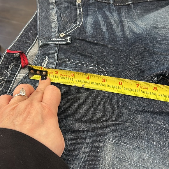 Guess Dark Wash Foxy Flare Denim-sz 31 - Picture 8 of 15